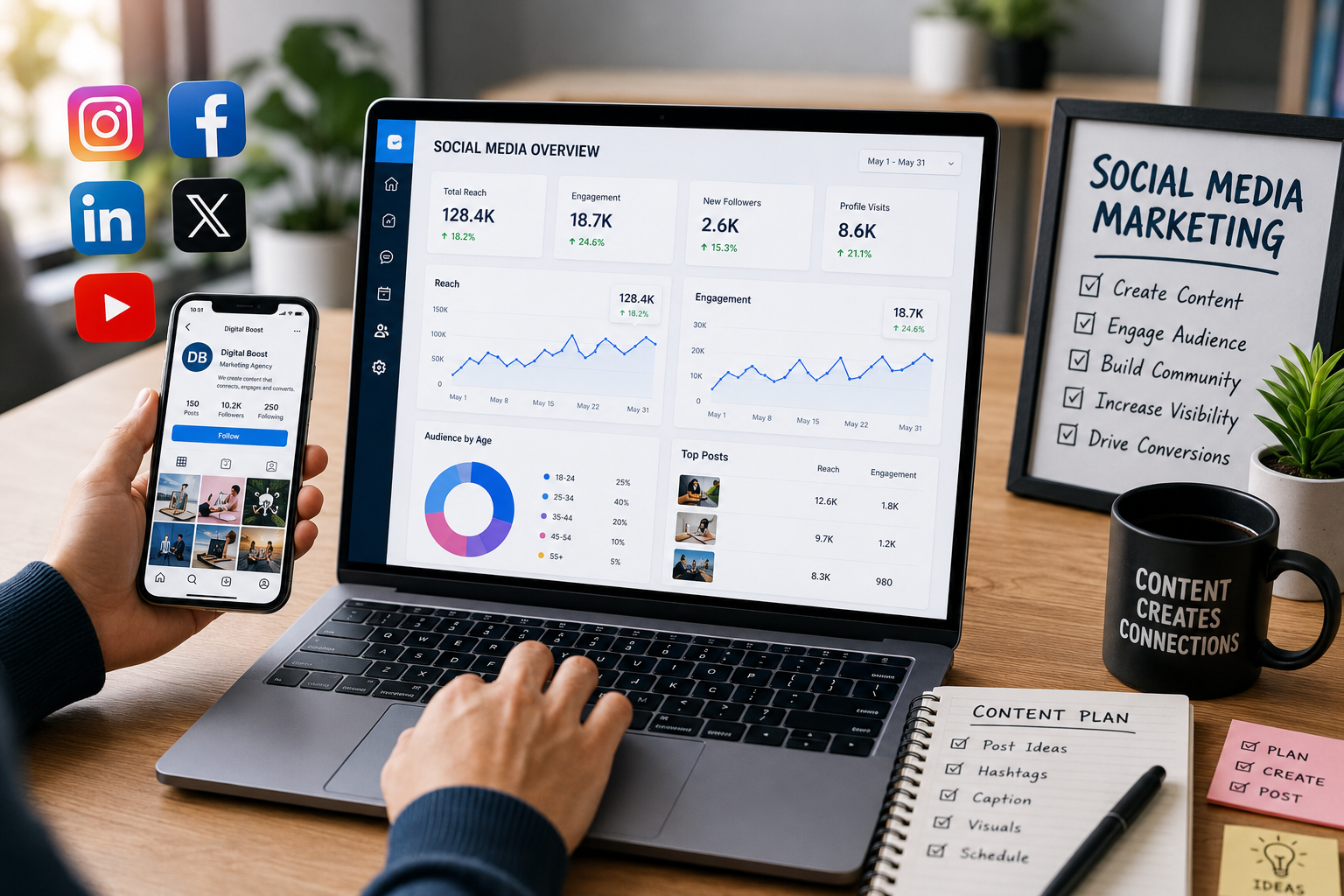 social media marketing image